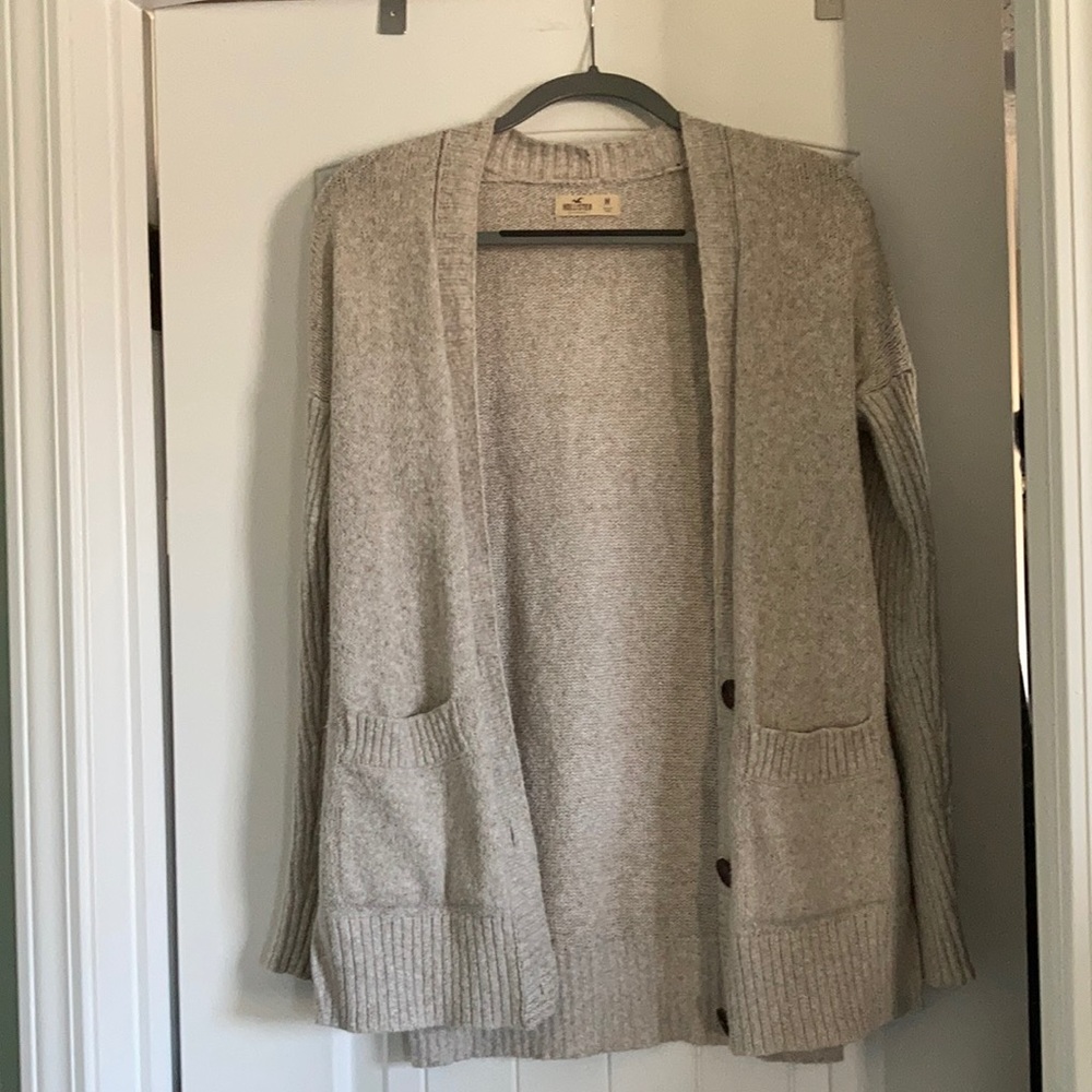 Cream Hollister Cardigan